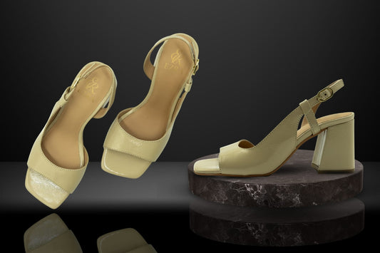 " Sabbia D’Oro" Nude Block Sling