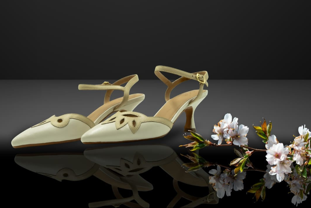 " Petal Grace " Cream Petal Elegance
