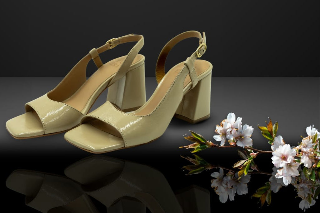 " Sabbia D’Oro" Nude Block Sling