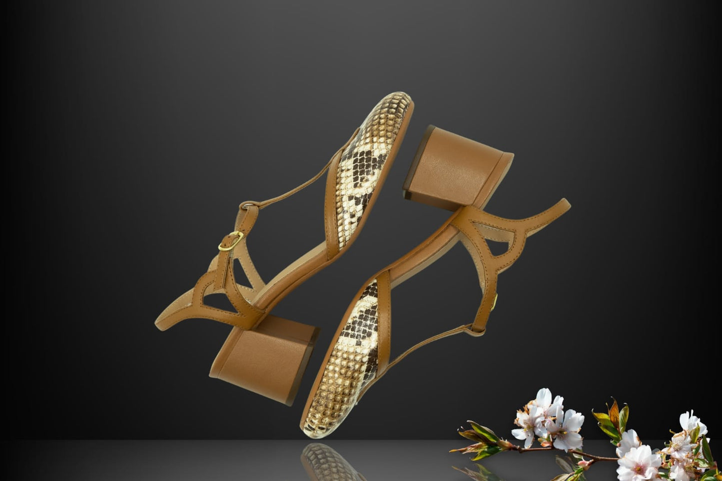 " Serpenta '' T-Strap "  Heels