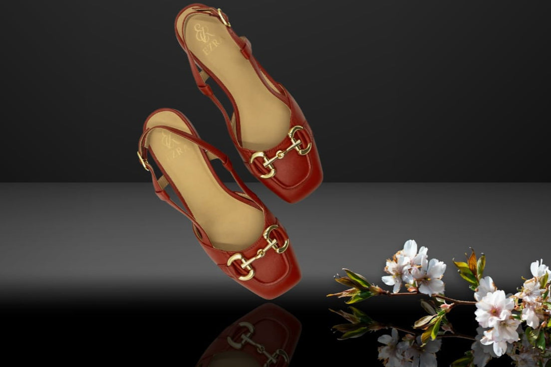 " Rosso Fiore" Red Elegance Loafer Sling
