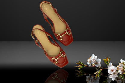 " Rosso Fiore" Red Elegance Loafer Sling