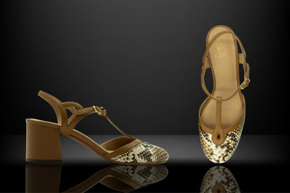 " Serpenta '' T-Strap "  Heels
