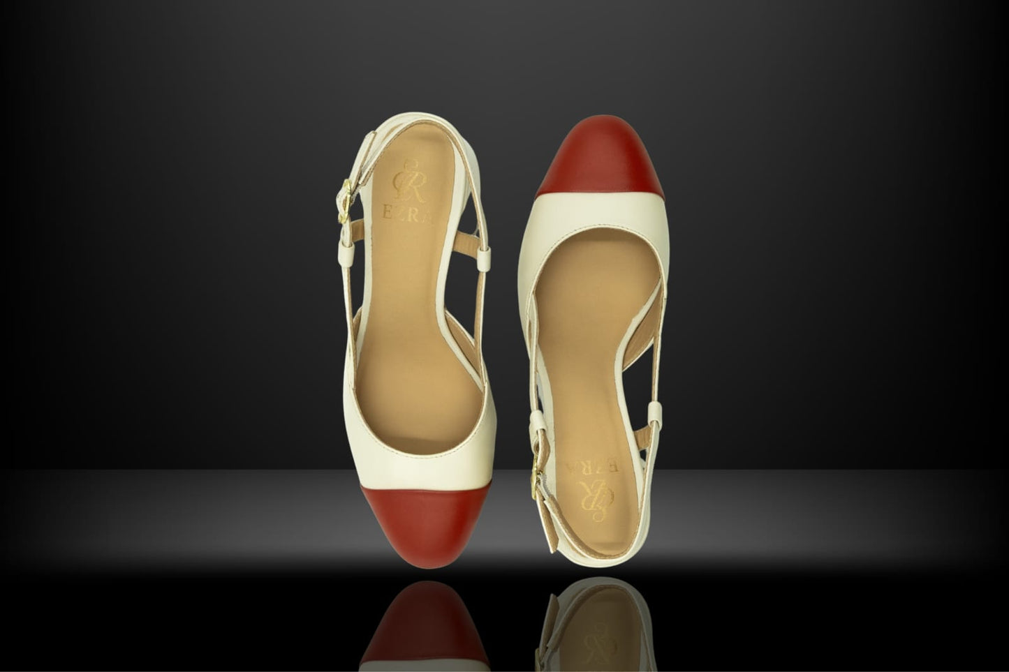 " Bianca Rosso" Two- Tone Elegance