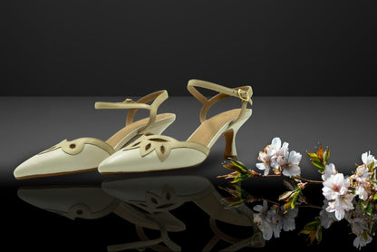 " Petal Grace " Cream Petal Elegance