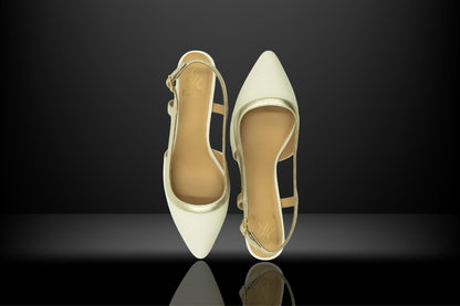 " Aurora-Perlata " - Ice White & Gold Grace